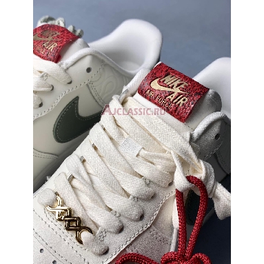 Nike Air Force 1 07 LE Year of the Snake Sail/Jade Horizon/Light Bone/University Red/Metallic Gold/Sail HV5979-130 Mens Womens Shoes