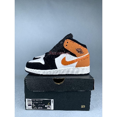 Air Jordan 1 Mid Shattered Backboard Black/Starfish/Starfish/White 554725-058 Replicas Shoes