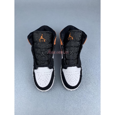 Air Jordan 1 Mid Shattered Backboard Black/Starfish/Starfish/White 554725-058 Replicas Shoes