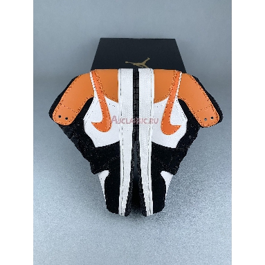 Air Jordan 1 Mid Shattered Backboard Black/Starfish/Starfish/White 554725-058 Replicas Shoes