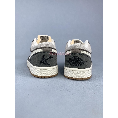 Air Jordan 1 Low SNKRS Day Korea 2023 White/Grey-Gum FD0399-004 Replicas Shoes