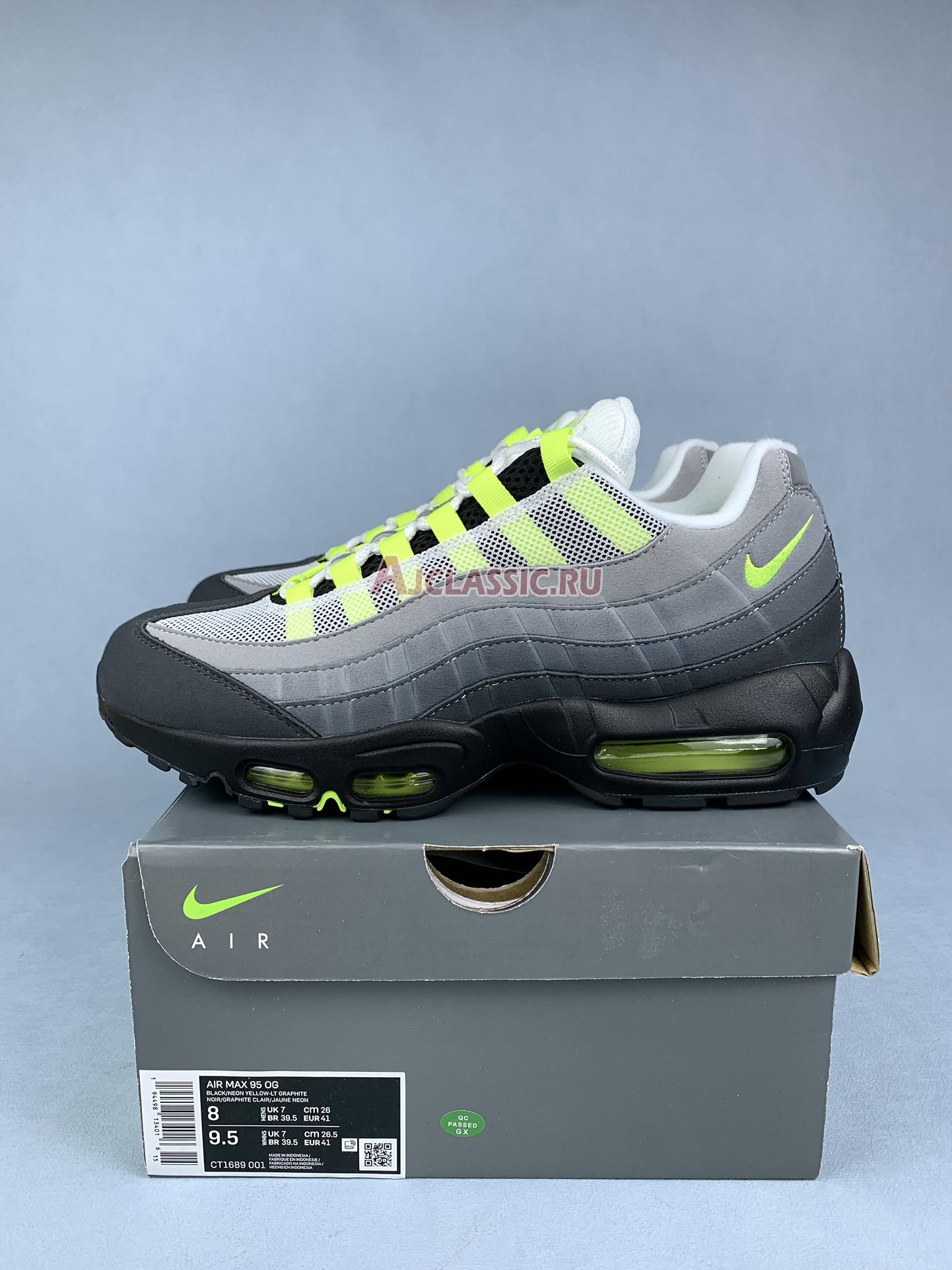 New Nike Air Max 95 OG "Neon" 2020 CT1689-001 Shoes