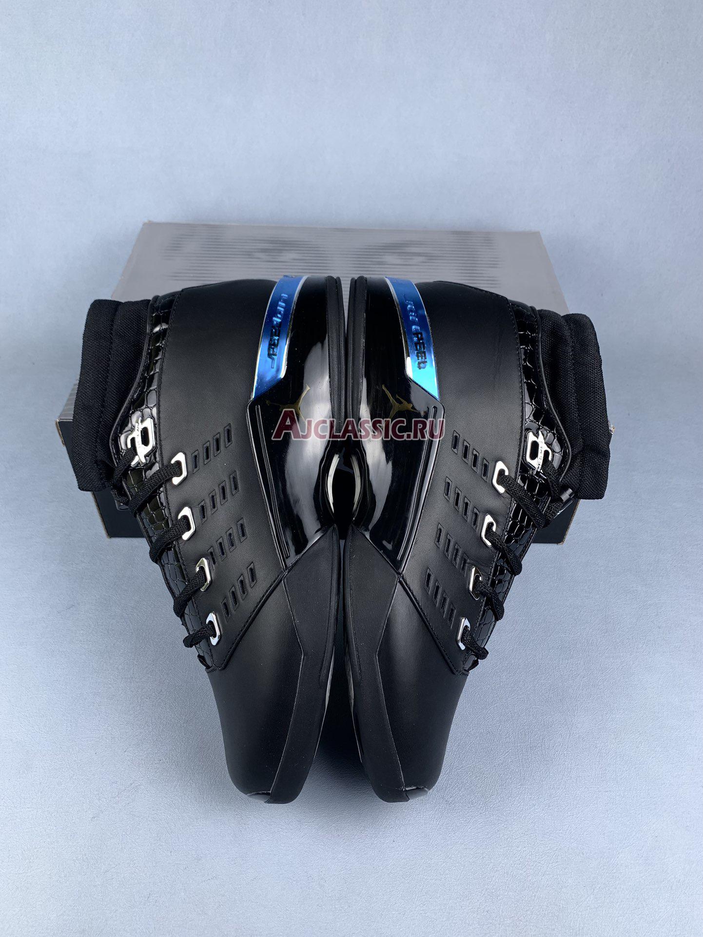 New Air Jordan 17 OG Low "Black Chrome" 303891-004 Shoes