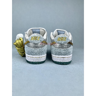 Sean Cliver x Nike SB Dunk Low Holiday Special Ice Blue/White-Metallic Gold-Metallic Silver DC9936-100-2 Mens Womens Shoes