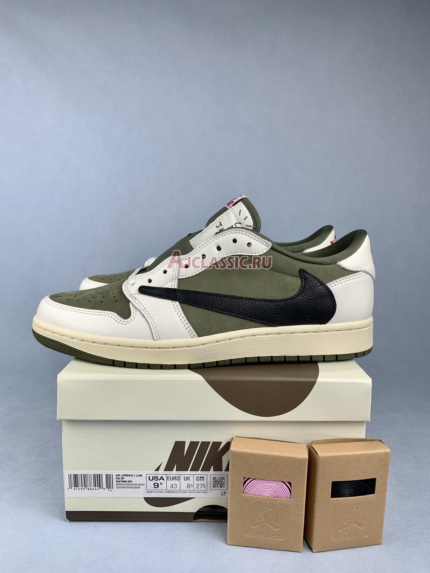 New Travis Scott x Air Jordan 1 Retro Low OG SP "Reverse Olive" DM7866-200-2 Shoes