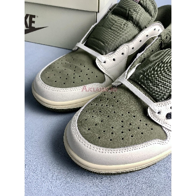 Travis Scott x Air Jordan 1 Retro Low OG SP Reverse Olive Medium Olive/Black/Sail/Muslin DM7866-200-2 Mens Womens Shoes