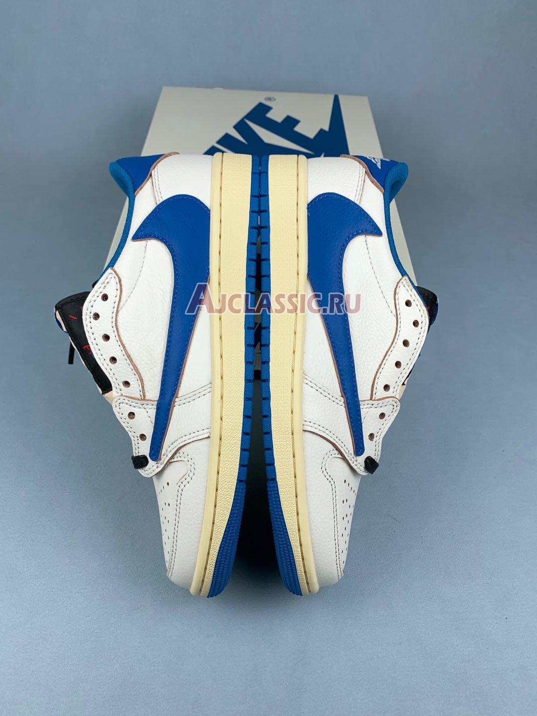 Fragment Design x Travis Scott x Air Jordan 1 Retro Low OG SP "Sail Military Blue" DM7866-104