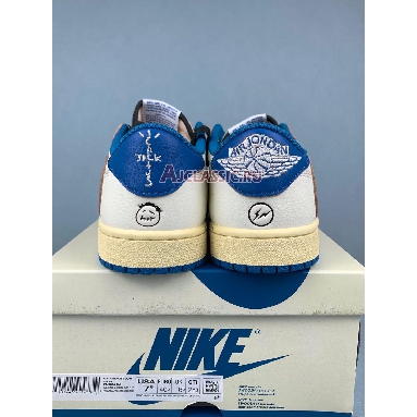 Fragment Design x Travis Scott x Air Jordan 1 Retro Low OG SP Sail Military Blue Sail/Black/Muslin/Military Blue DM7866-104 Replicas Shoes