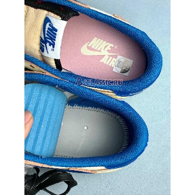 Fragment Design x Travis Scott x Air Jordan 1 Retro Low OG SP Sail Military Blue Sail/Black/Muslin/Military Blue DM7866-104 Replicas Shoes