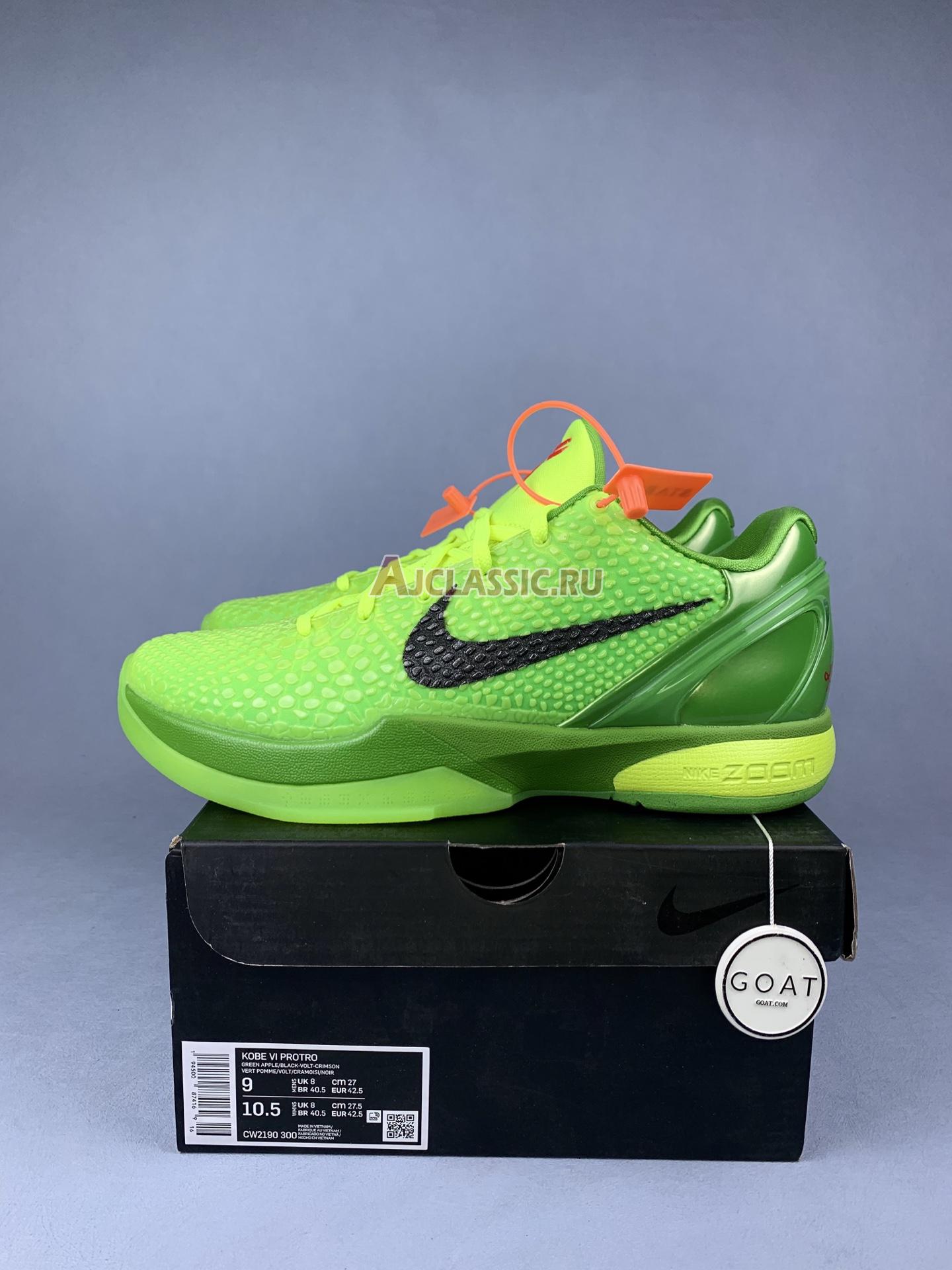 New Nike Kobe 6 Protro "Grinch (2020)" CW2190-300-3 Shoes