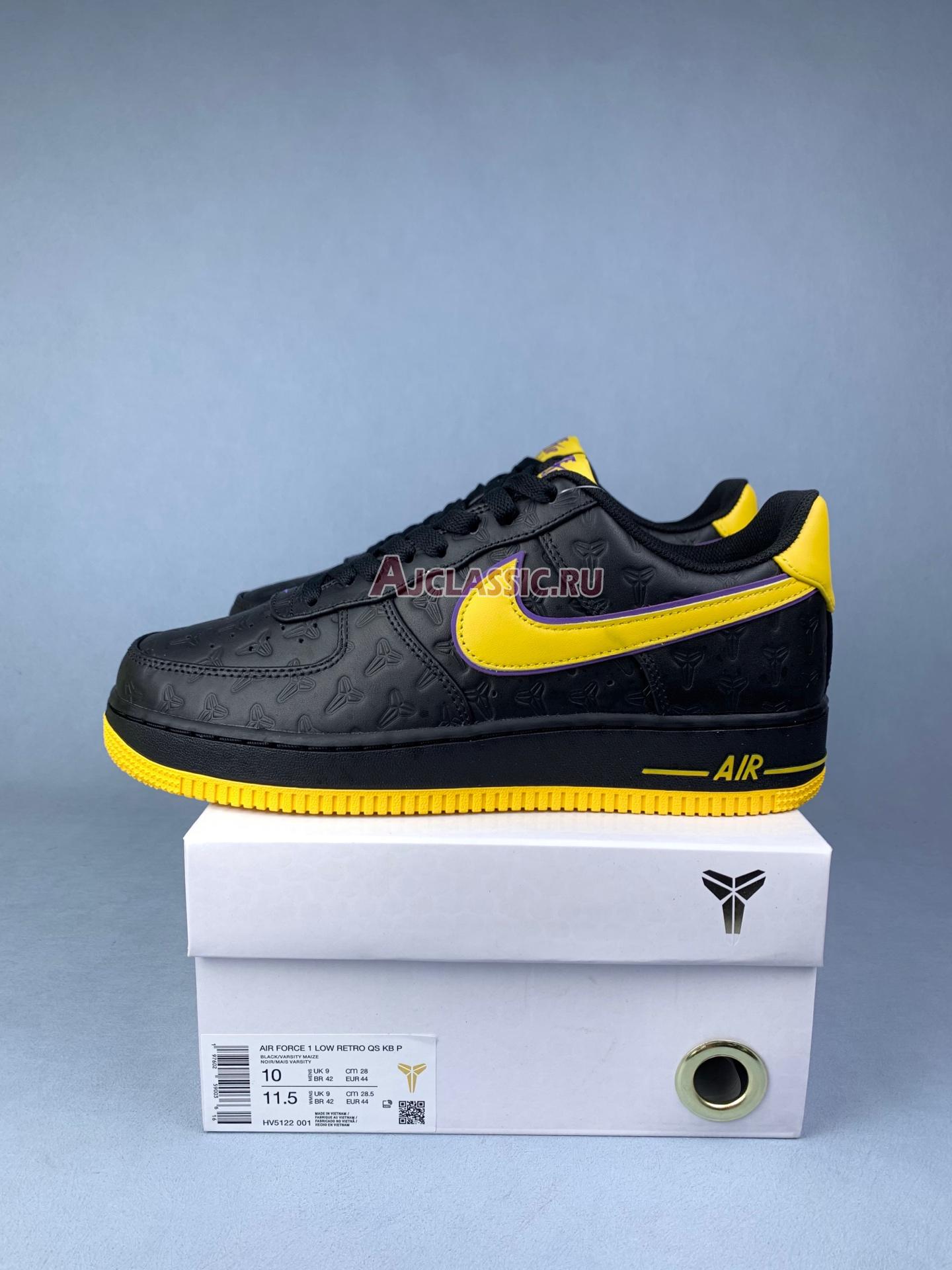 New Nike Air Force 1 Low "Kobe Bryant Lakers Away (Numbered Edition of 8000)" HV5122-001 Shoes