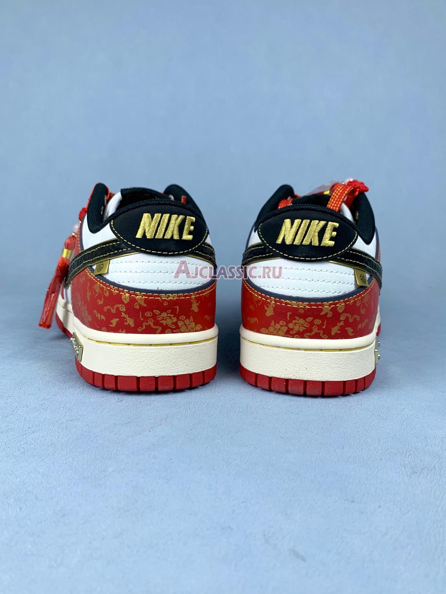 New Custom Nike SB Dunk Low "Double Happiness Cloud Pattern - Red Gold" RW1220-005 Shoes