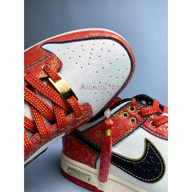 Buy Custom Nike SB Dunk Low Double Happiness Cloud Pattern - Red Gold Red RW1220-005 Quality Reps Replicas Shoes