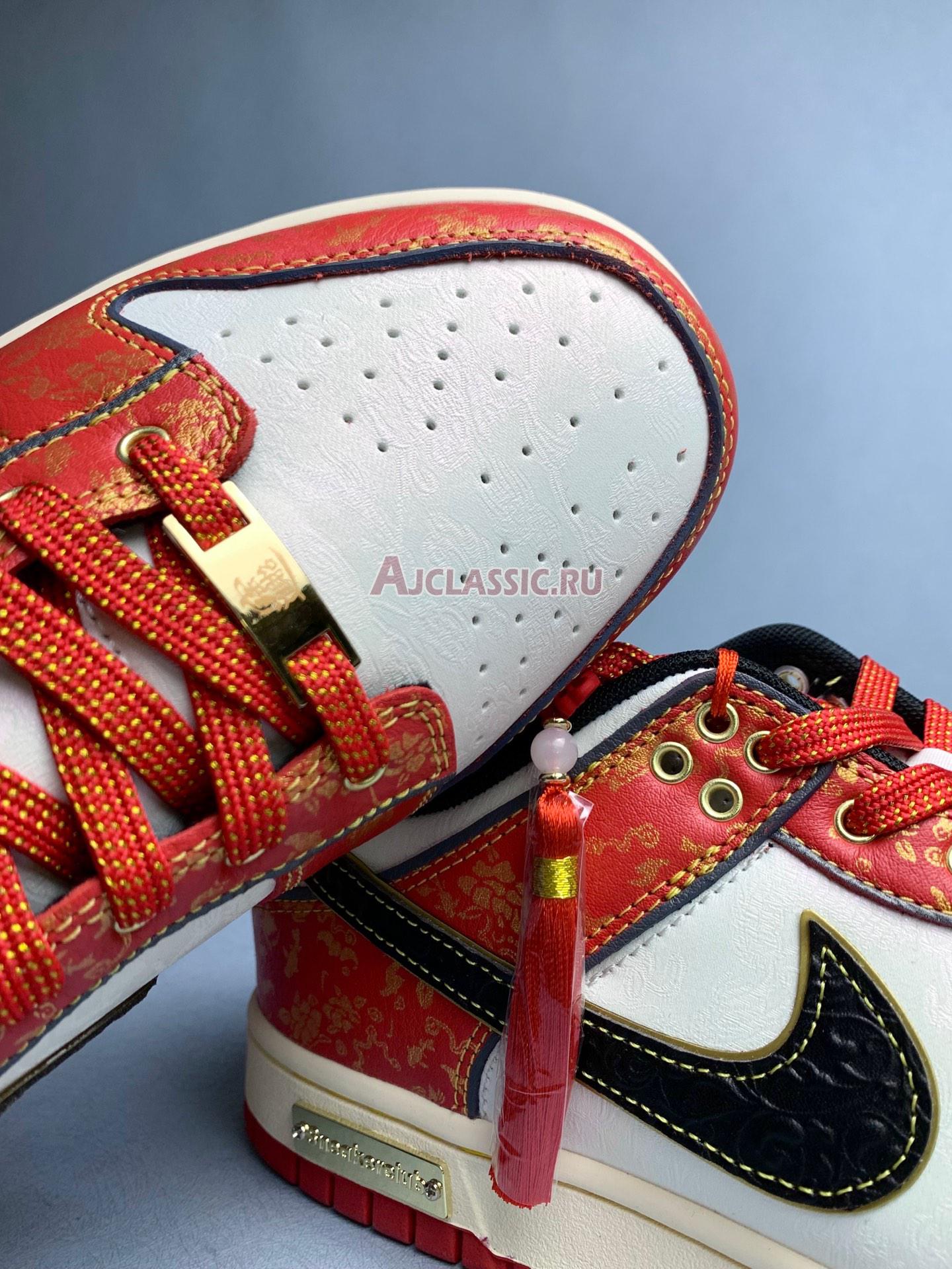 New Custom Nike SB Dunk Low "Double Happiness Cloud Pattern - Red Gold" RW1220-005 Shoes