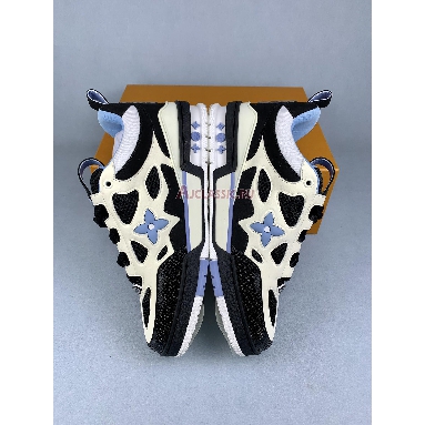 Buy Louis Vuitton LV Skate Sneaker Black Cream Blue Blue 1ADE0I Quality Reps Replicas Shoes