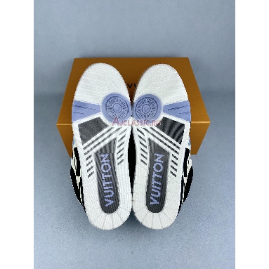 Buy Louis Vuitton LV Skate Sneaker Black Cream Blue Blue 1ADE0I Quality Reps Replicas Shoes