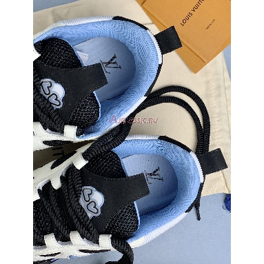 Buy Louis Vuitton LV Skate Sneaker Black Cream Blue Blue 1ADE0I Quality Reps Replicas Shoes