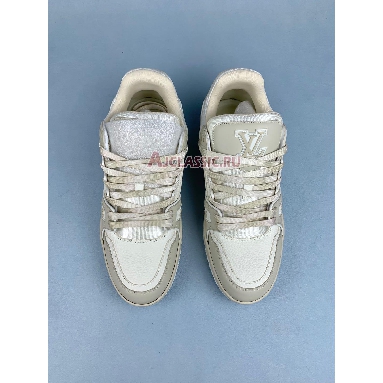 Buy Louis Vuitton LV Trainer Sneaker Beige Beige 1ADHDD Quality Reps Replicas Shoes