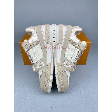 Buy Louis Vuitton LV Trainer Sneaker Beige Beige 1ADHDD Quality Reps Replicas Shoes