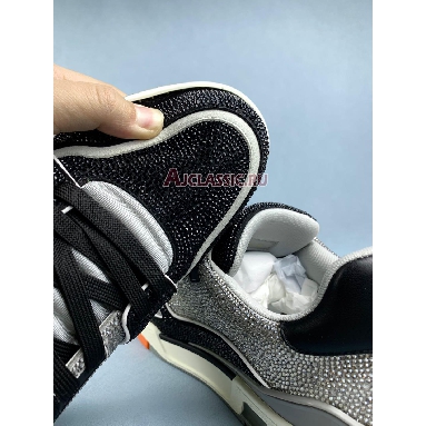 Buy Louis Vuitton LV Trainer Sneaker Black Grey Orange Crystal Black 1AA6PV-2 Quality Reps Replicas Shoes