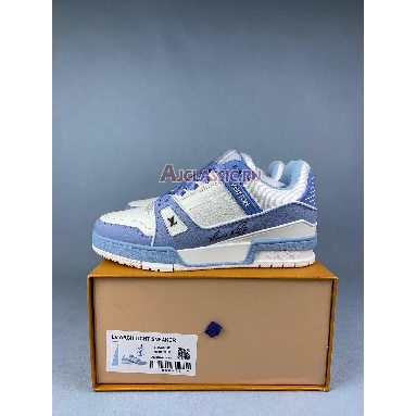 Buy Louis Vuitton LV Trainer Sneaker Blue White Blue 1AD6BJ Quality Reps Replicas Shoes