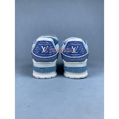 Buy Louis Vuitton LV Trainer Sneaker Blue White Blue 1AD6BJ Quality Reps Replicas Shoes