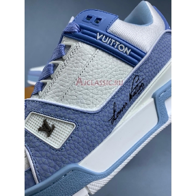 Buy Louis Vuitton LV Trainer Sneaker Blue White Blue 1AD6BJ Quality Reps Replicas Shoes