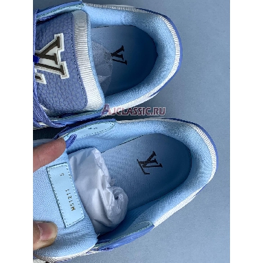 Buy Louis Vuitton LV Trainer Sneaker Blue White Blue 1AD6BJ Quality Reps Replicas Shoes