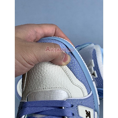 Buy Louis Vuitton LV Trainer Sneaker Blue White Blue 1AD6BJ Quality Reps Replicas Shoes