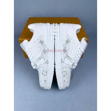 Buy Louis Vuitton LV Trainer Sneaker White Grey White 1AC29Y-2 Quality Reps Replicas Shoes