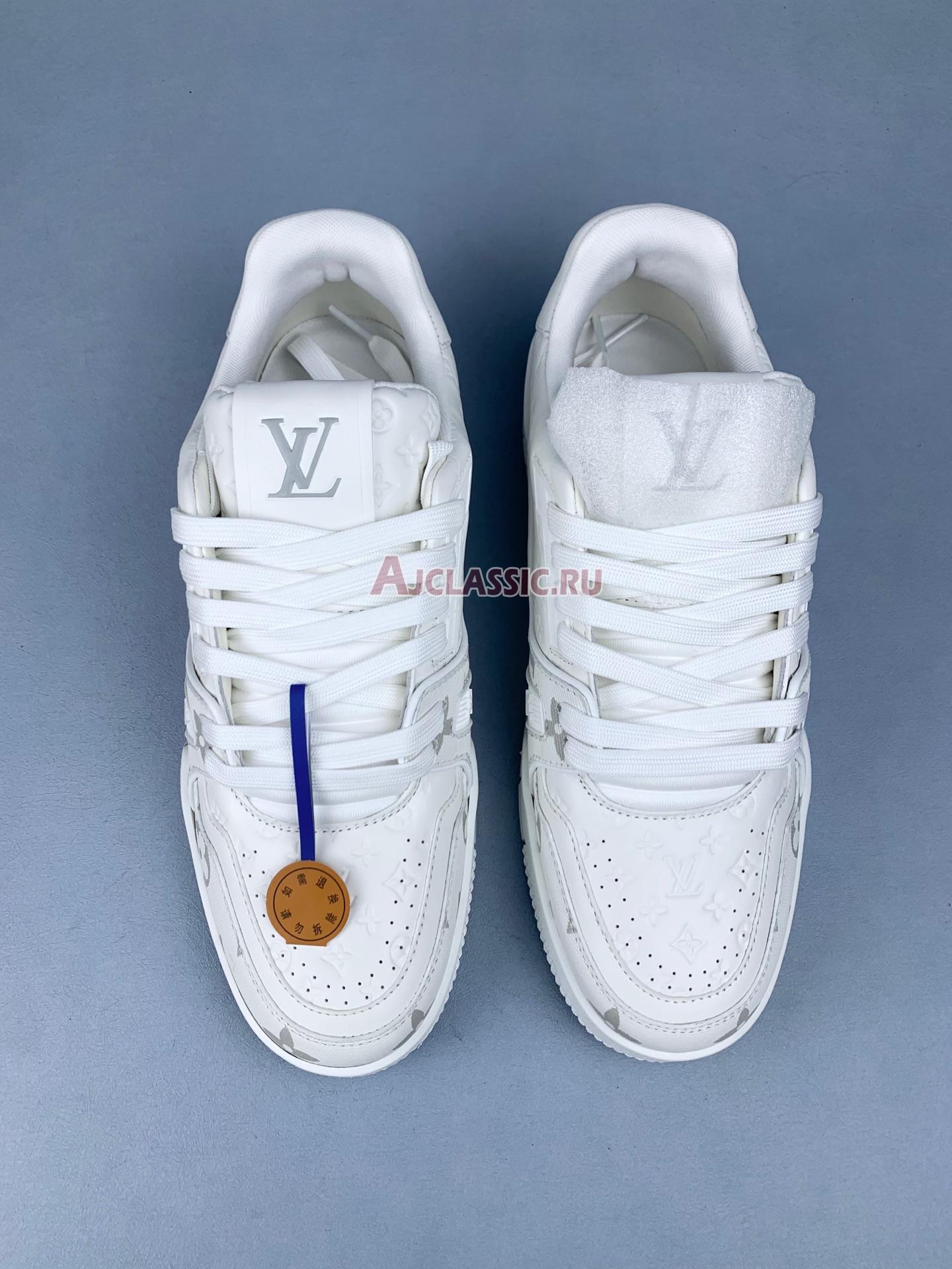 New Louis Vuitton LV Trainer Sneaker "White Grey" 1AC29Y-2 Shoes