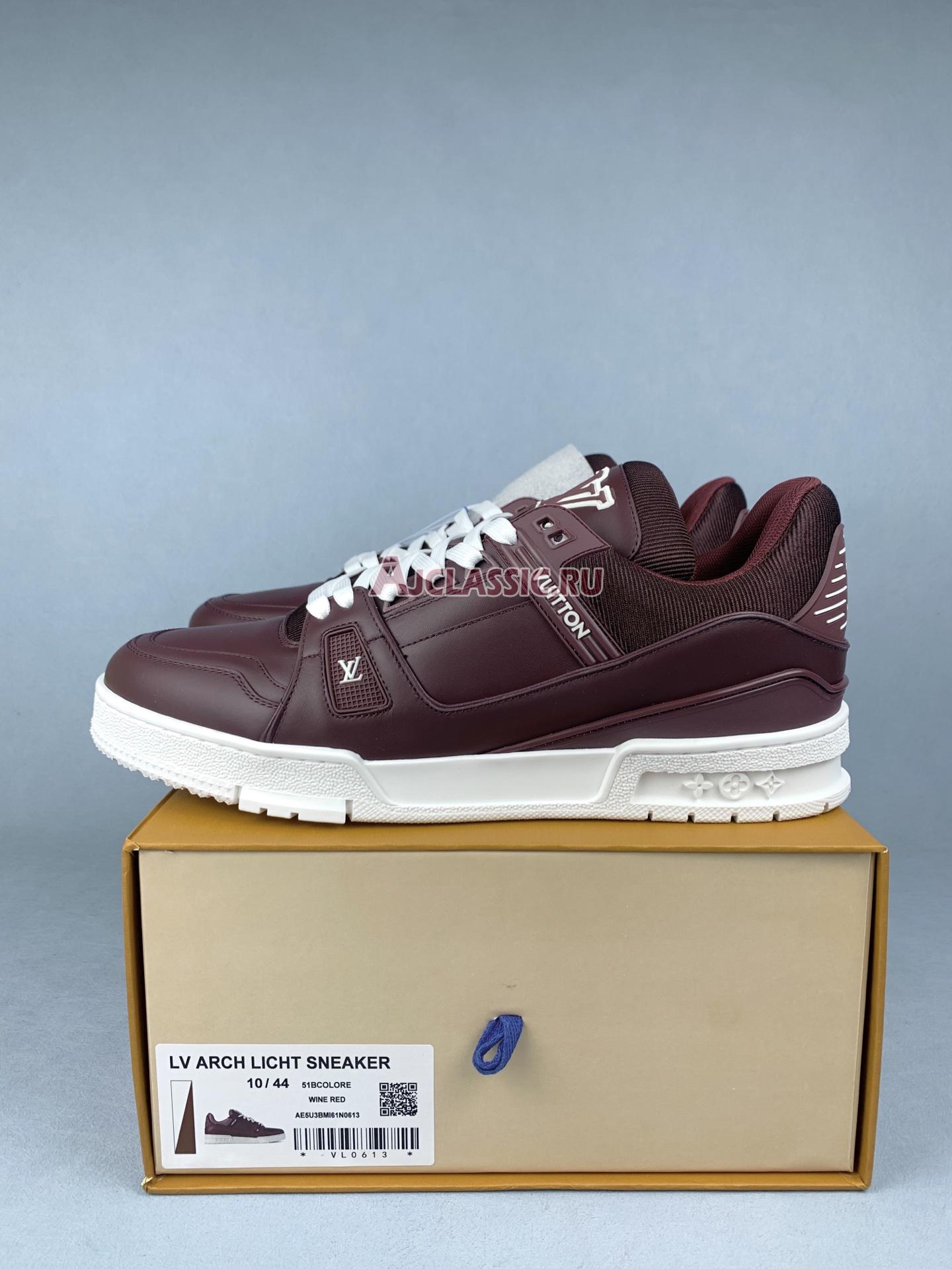 New Louis Vuitton LV Trainer Sneaker "Bordeaux" 1AD9WQ Shoes