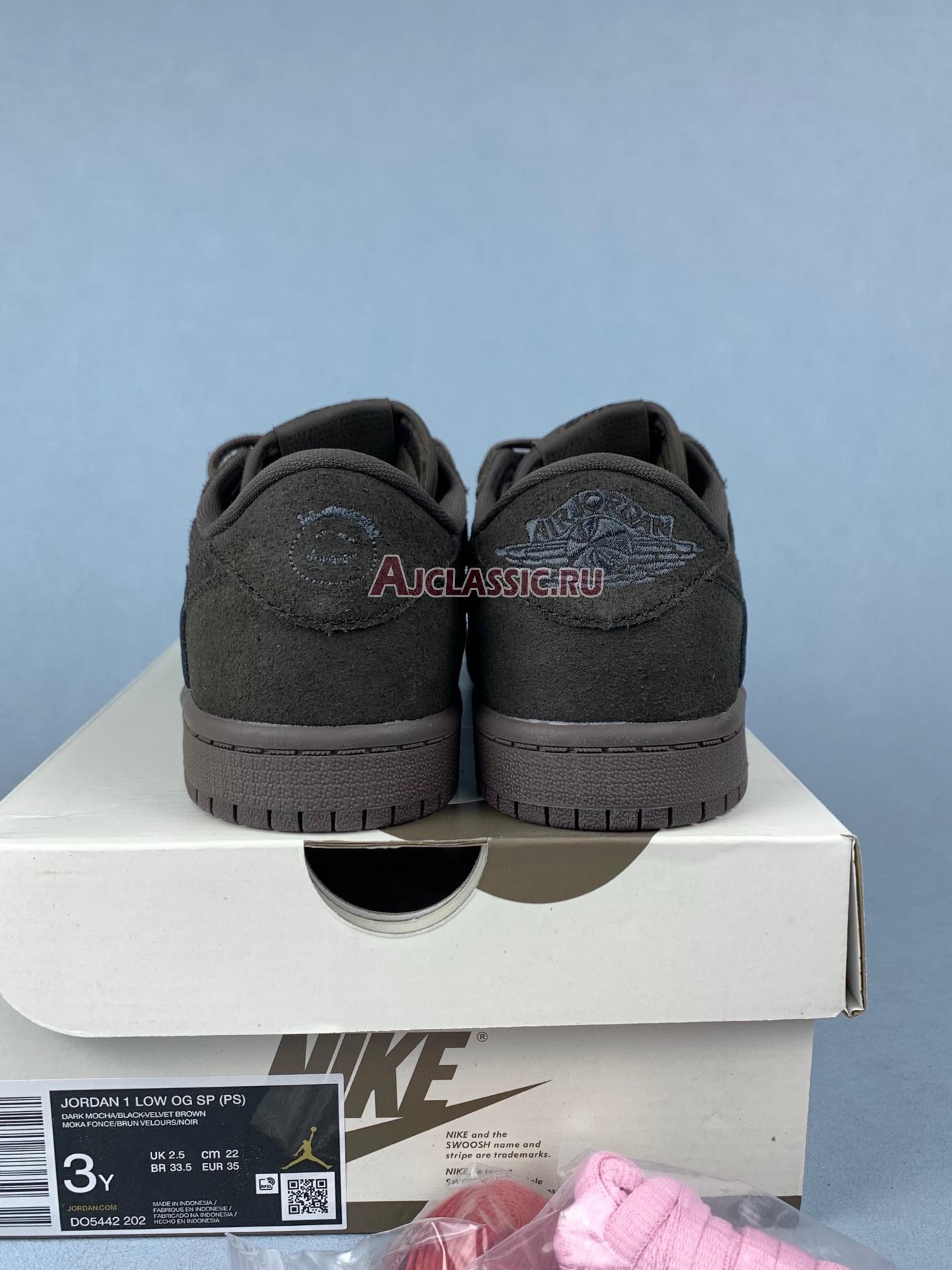 New Kids Travis Scott x Air Jordan 1 Retro Low OG SP PS "Velvet Brown" DO5442-202 Shoes