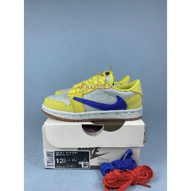 Buy Kids Travis Scott x Air Jordan 1 Retro Low OG SP PS Canary Yellow DZ5909-700 Quality Reps Replicas Shoes