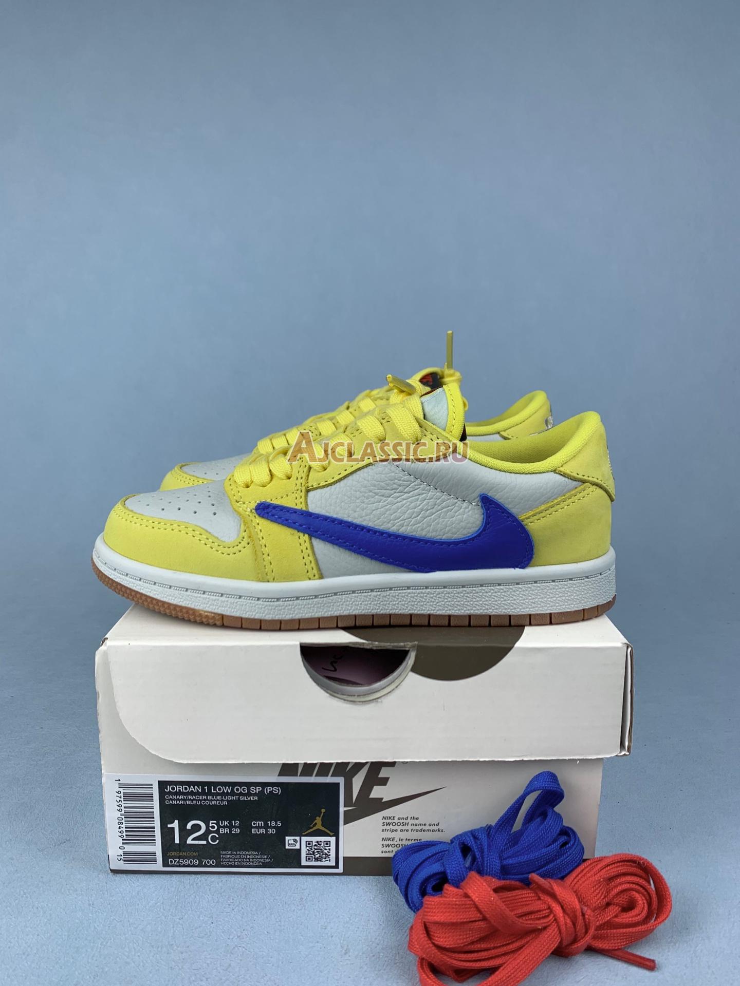 New Kids Travis Scott x Air Jordan 1 Retro Low OG SP PS "Canary" DZ5909-700 Shoes