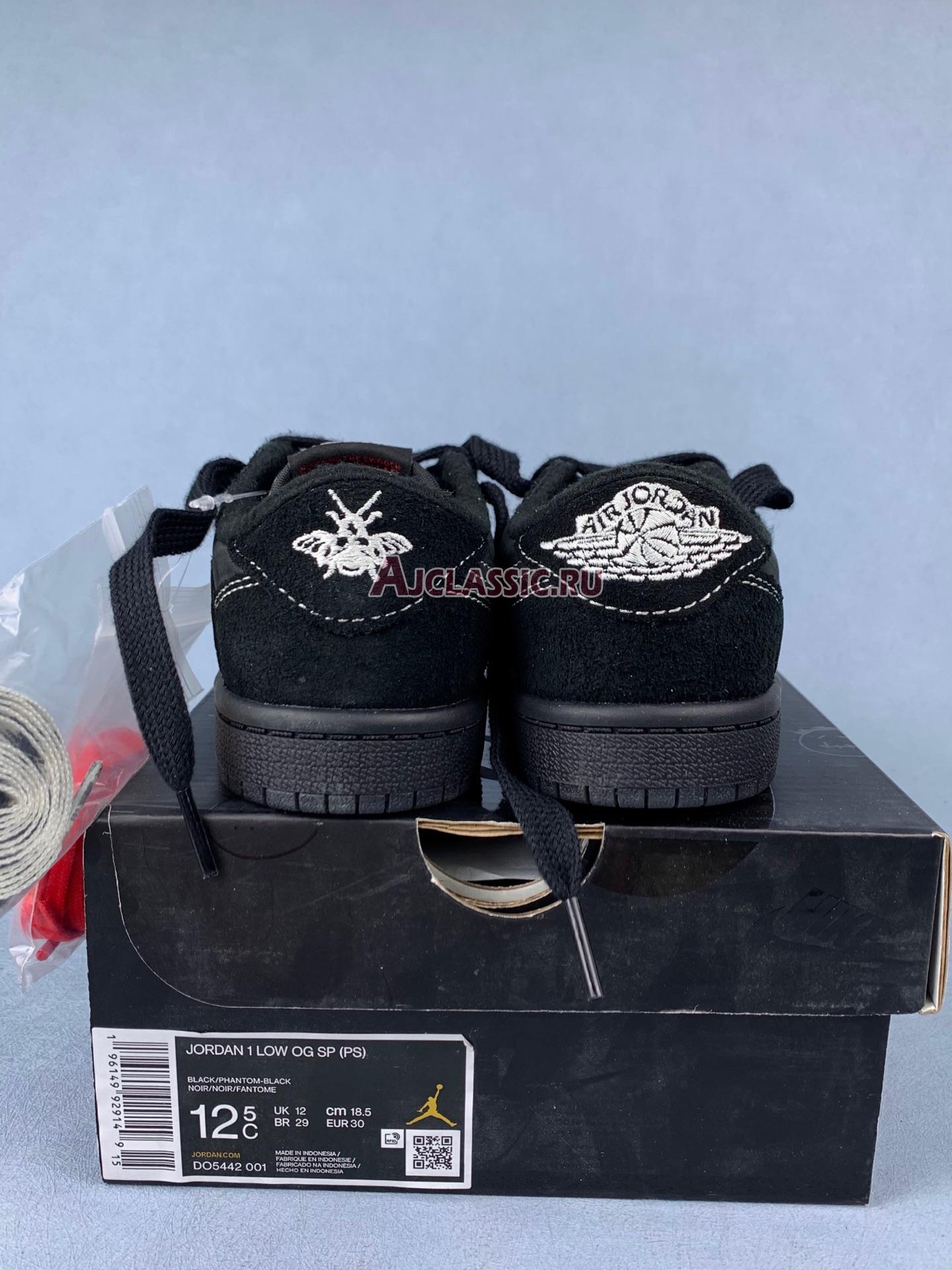 New Kids Travis Scott x Air Jordan 1 Retro Low OG SP PS "Black Phantom" DO5442-001 Shoes