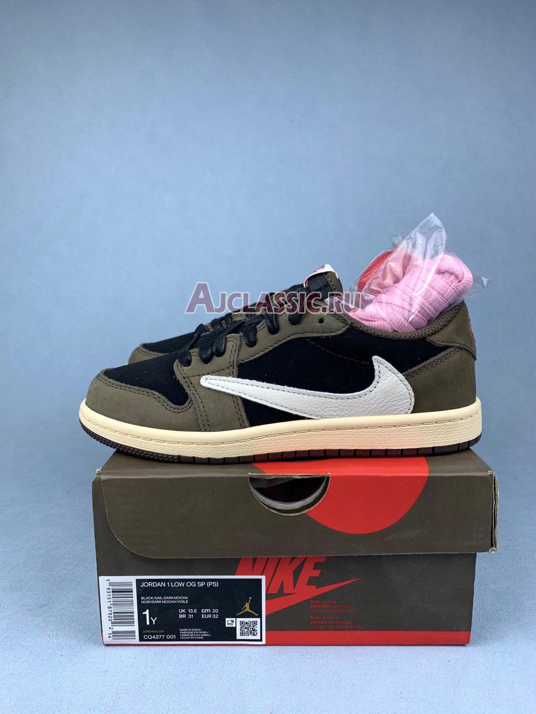 New Kids Travis Scott x Air Jordan 1 Retro Low OG SP PS "Mocha" CQ4277-001-3 Shoes