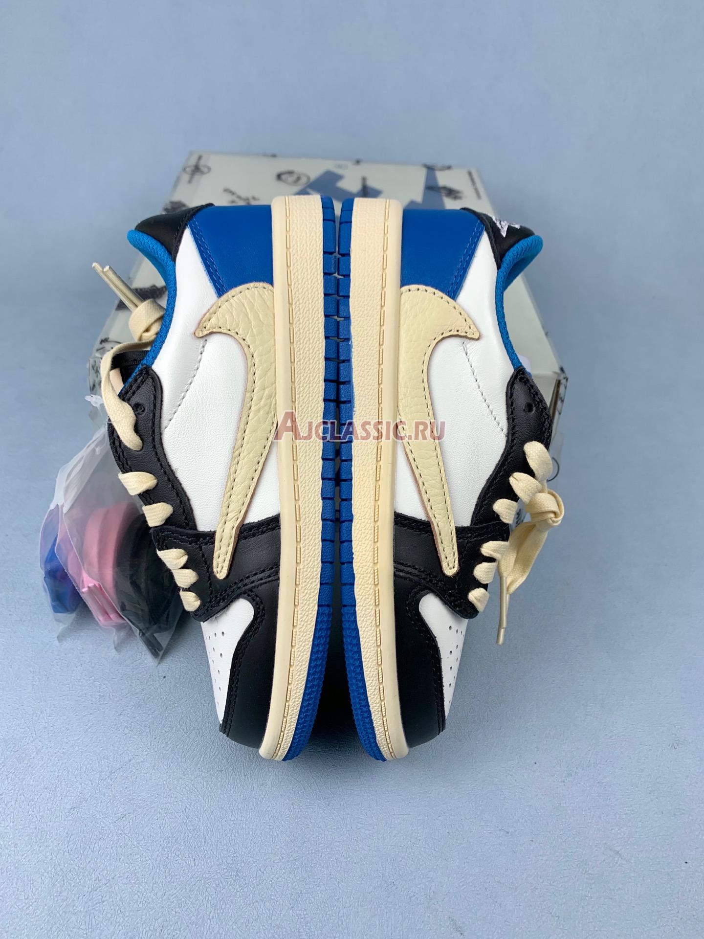 New Kids Fragment Design x Travis Scott x Air Jordan 1 Retro Low OG SP PS "Military Blue" DM7866-140-3 Shoes