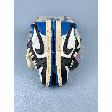 Buy Kids Fragment Design x Travis Scott x Air Jordan 1 Retro Low OG SP PS Military Blue Blue DM7866-140-3 Quality Reps Replicas Shoes