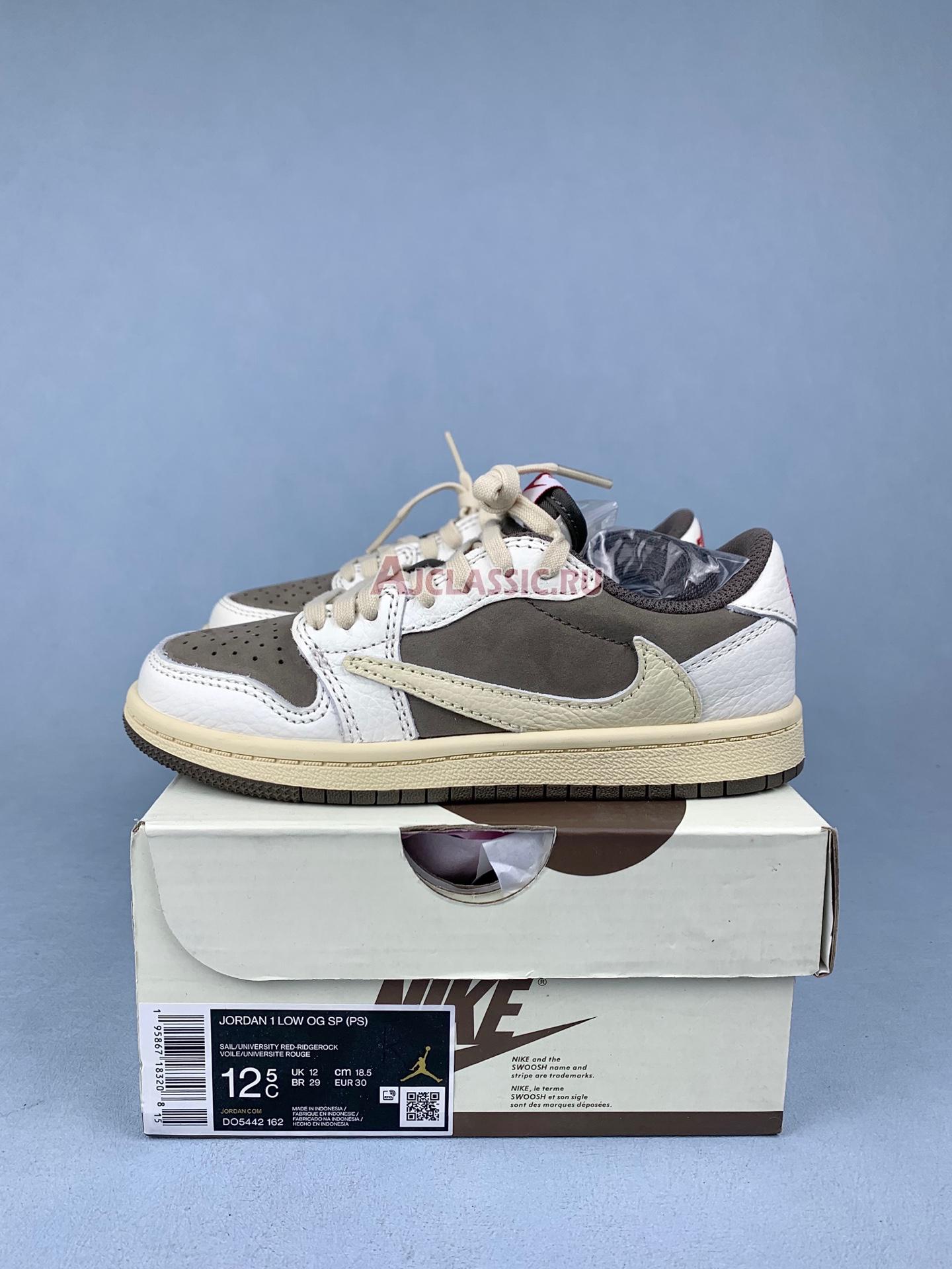 New Kids Travis Scott x Air Jordan 1 Retro Low OG PS "Reverse Mocha" DO5442-162 Shoes