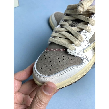 Buy Kids Travis Scott x Air Jordan 1 Retro Low OG PS Reverse Mocha Brown DO5442-162 Quality Reps Replicas Shoes