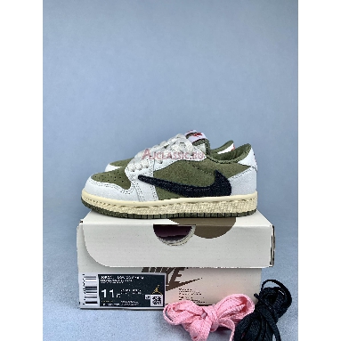 Buy Kids Travis Scott x Air Jordan 1 Retro Low OG SP PS Reverse Olive / Medium Olive Green DO5442-200 Quality Reps Replicas Shoes