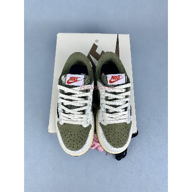 Buy Kids Travis Scott x Air Jordan 1 Retro Low OG SP PS Reverse Olive / Medium Olive Green DO5442-200 Quality Reps Replicas Shoes